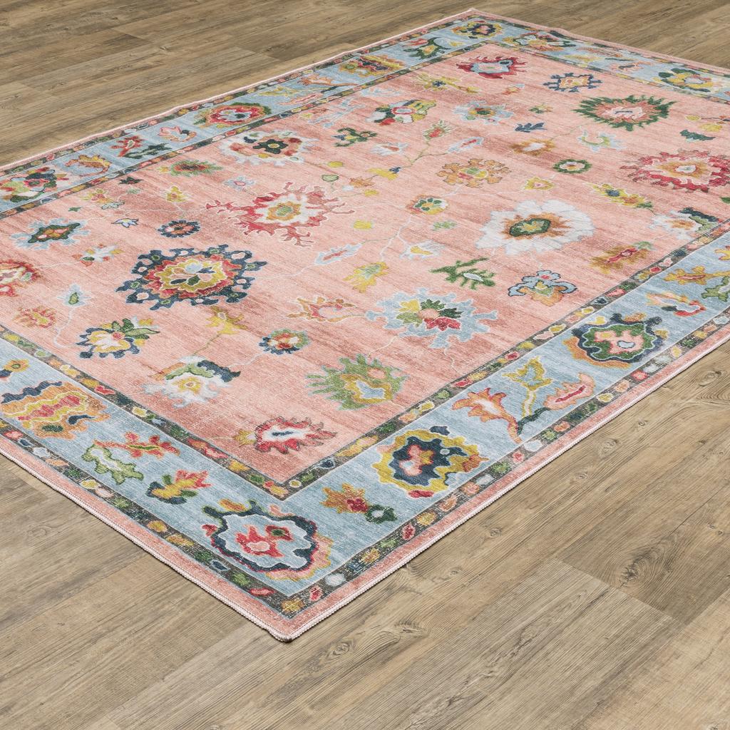 Oriental Weavers Addison ADD01 Pink Rectangle Indoor Area Rug Oriental Pattern-
