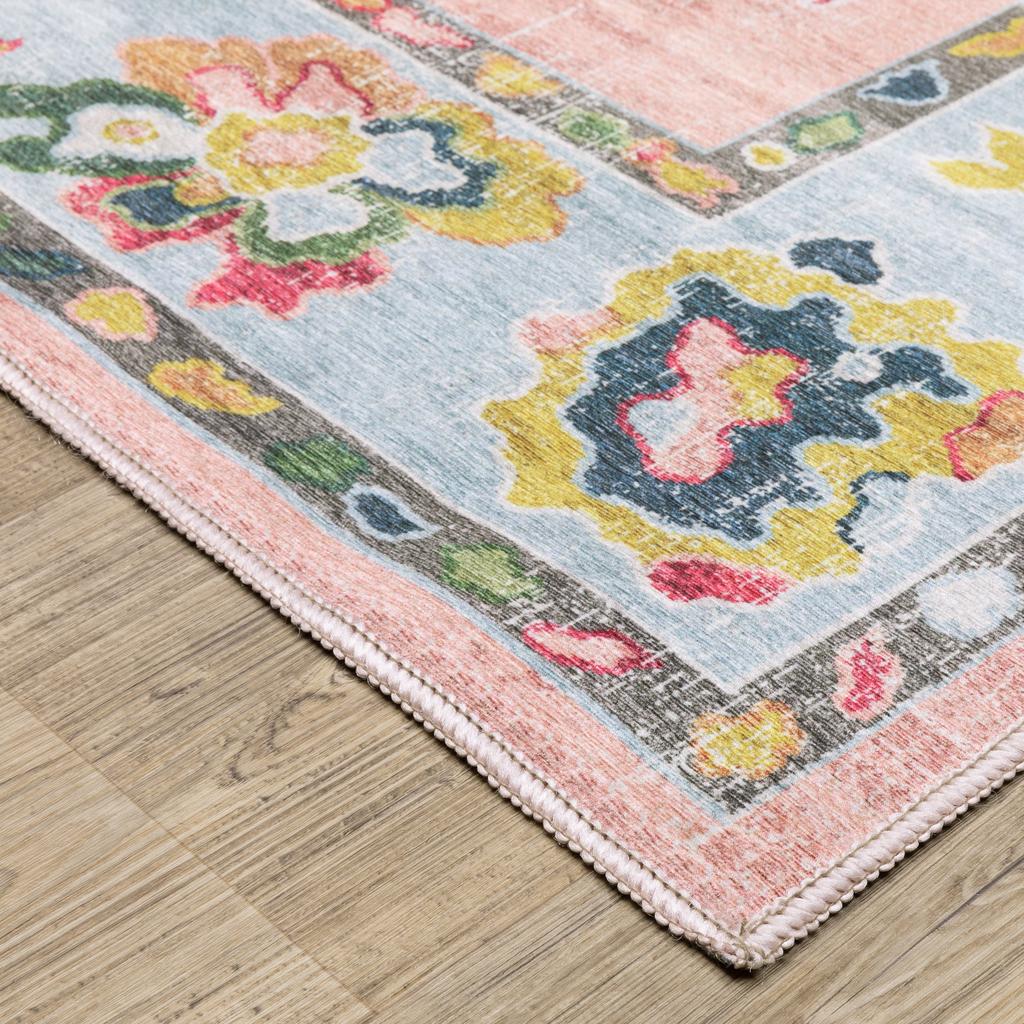 Oriental Weavers Addison ADD01 Pink Rectangle Indoor Runner Oriental Pattern-