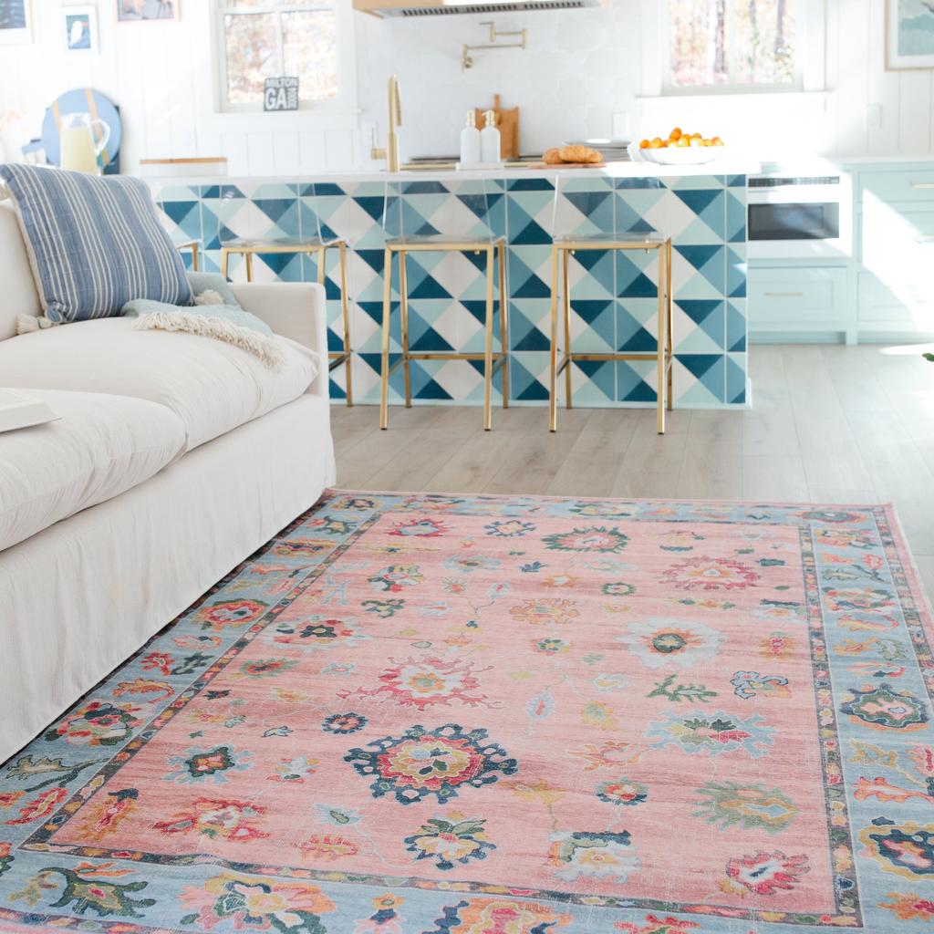 Oriental Weavers Addison ADD01 Pink Rectangle Indoor Area Rug Oriental Pattern-