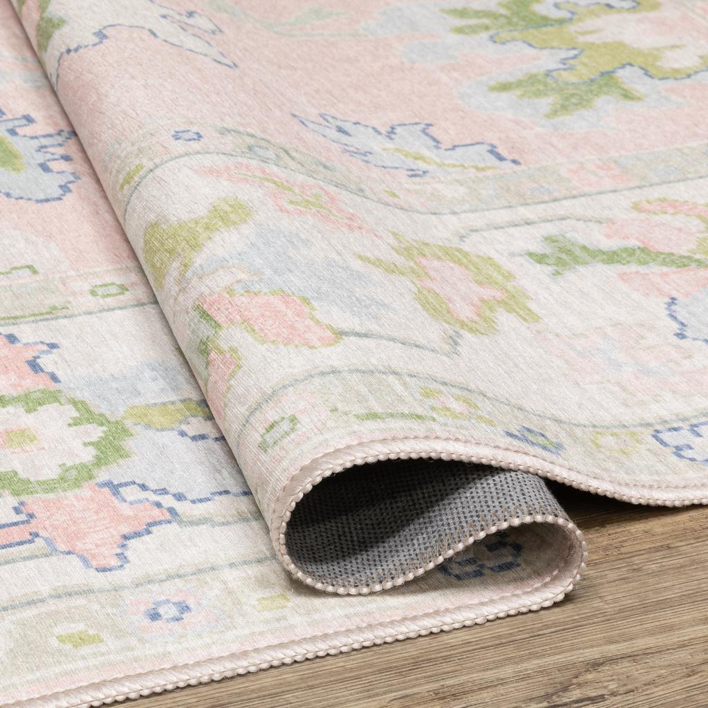 Oriental Weavers Addison ADD04 Pink Rectangle Indoor Area Rug Oriental Pattern-