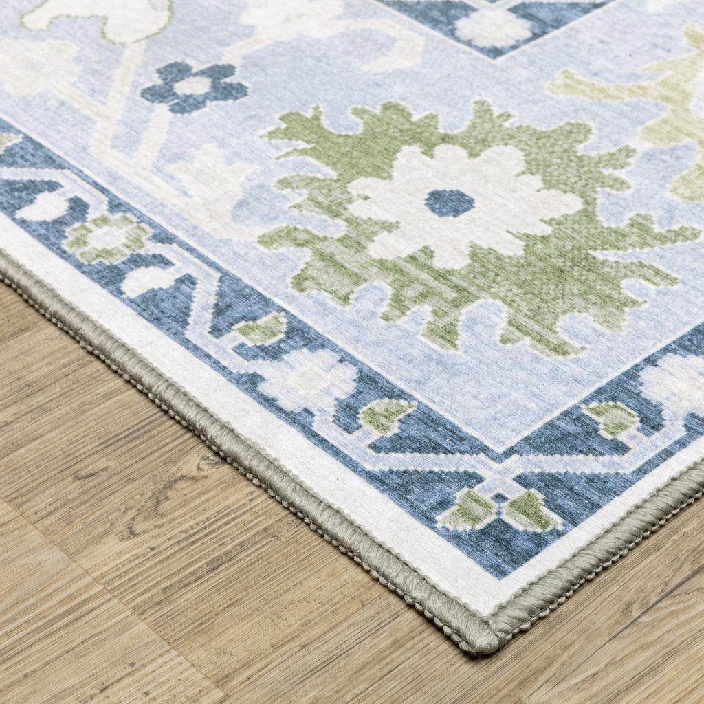 Oriental Weavers Addison ADD05 White Rectangle Indoor Runner Oriental Pattern-