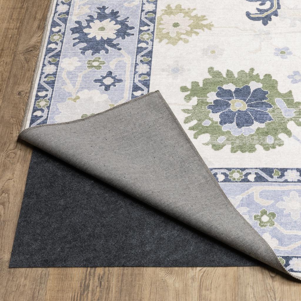 Oriental Weavers Addison ADD05 White Rectangle Indoor Runner Oriental Pattern-