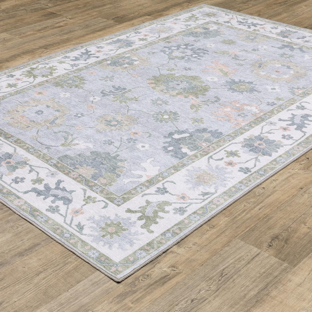Oriental Weavers Addison ADD06 Blue Rectangle Indoor Area Rug Oriental Pattern-
