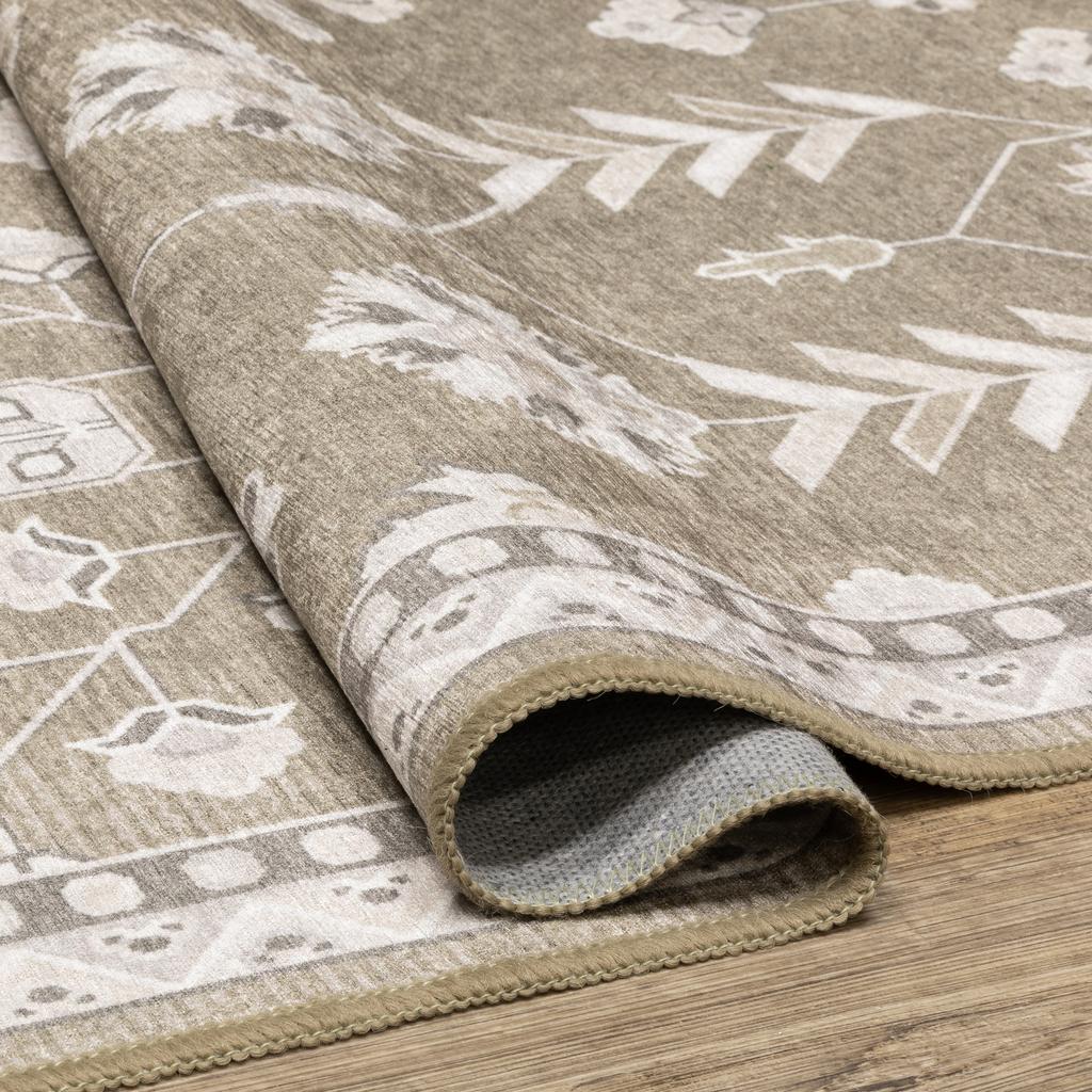 Oriental Weavers Addison ADD07 Brown Rectangle Indoor Runner Oriental Pattern-