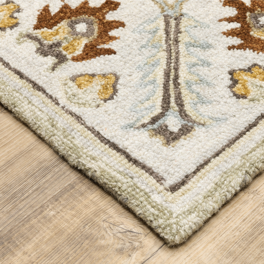 Oriental Weavers Alfresco 28403 Multicolor Indoor Runner - Vintage Bohemian Hand Tufted Rug-