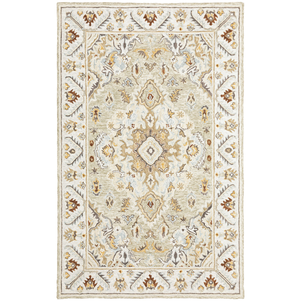Oriental Weavers Alfresco 28403 Multicolor Rectangle Indoor Area Rug - Vintage Bohemian Hand Tufted Rug-