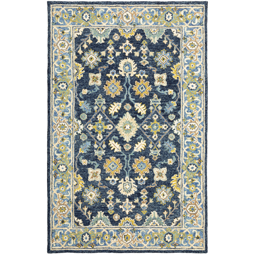 Oriental Weavers Alfresco 28405 Multicolor Rectangle Indoor Area Rug - Vintage Bohemian Hand Tufted Rug-