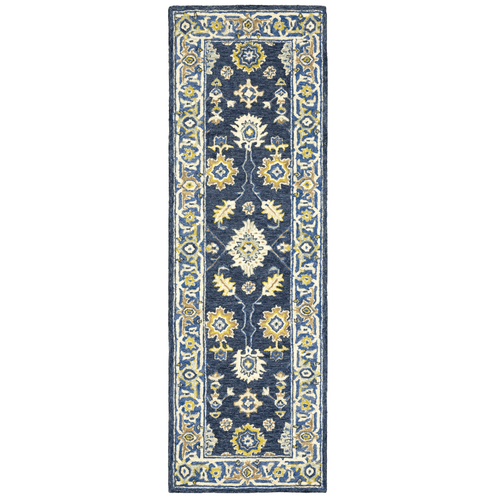 Oriental Weavers Alfresco 28405 Multicolor Indoor Runner - Vintage Bohemian Hand Tufted Rug-