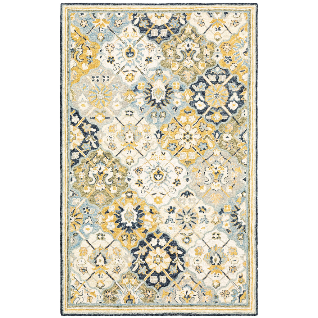 Oriental Weavers Alfresco 28406 Multicolor Rectangle Indoor Area Rug - Vintage Bohemian Hand Tufted Rug-