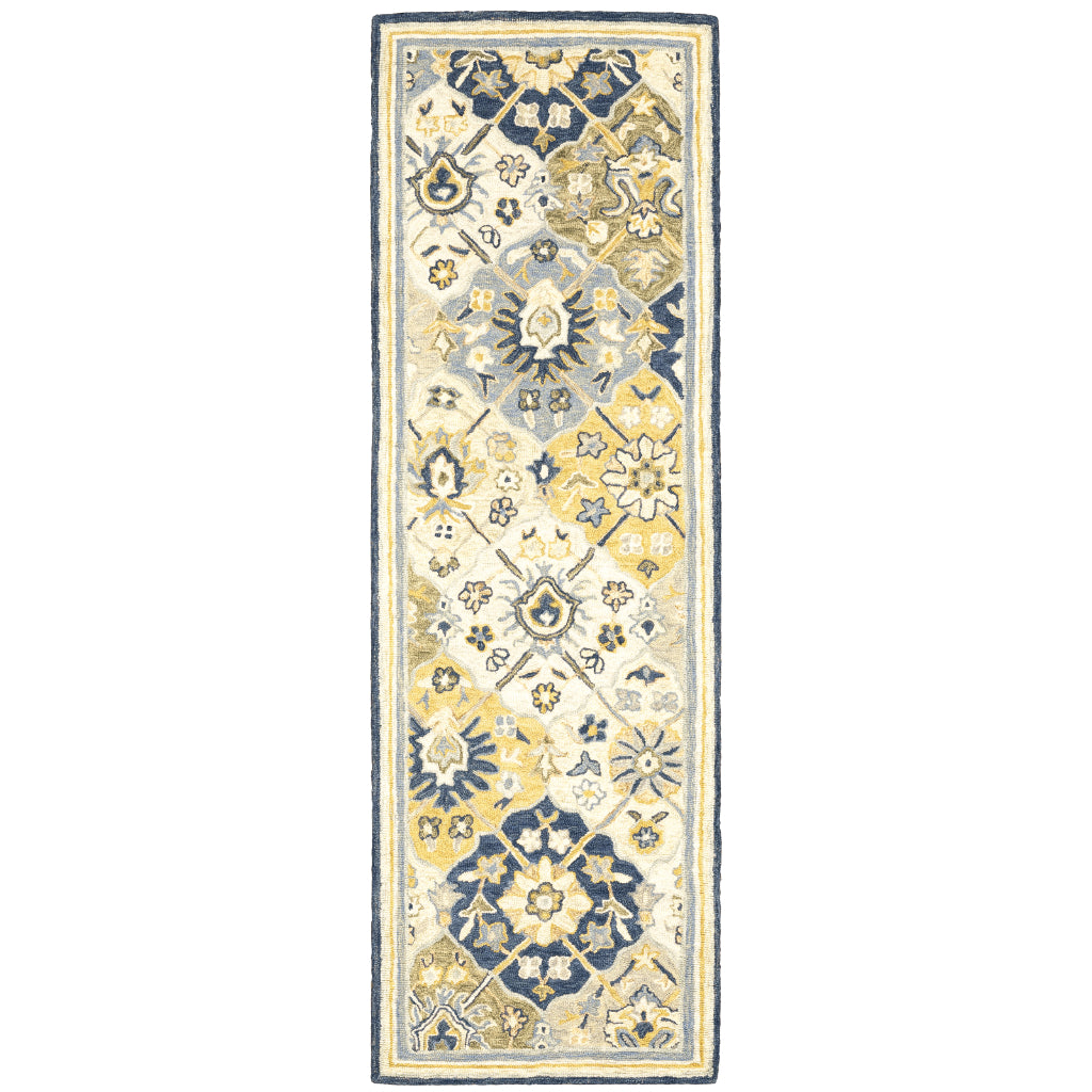 Oriental Weavers Alfresco 28406 Multicolor Indoor Runner - Vintage Bohemian Hand Tufted Rug-