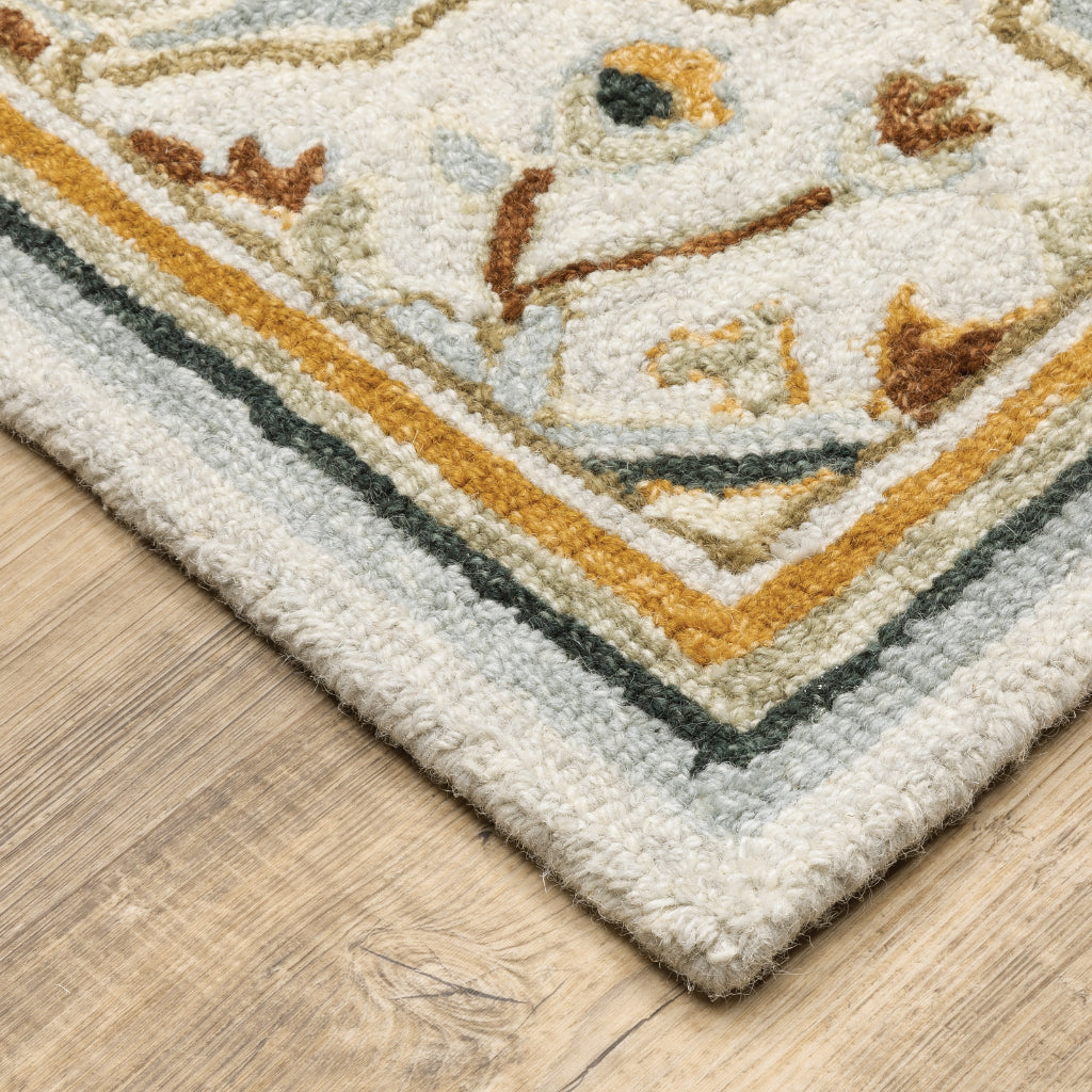 Oriental Weavers Alfresco 28407 Multicolor Indoor Runner - Vintage Bohemian Hand Tufted Rug-