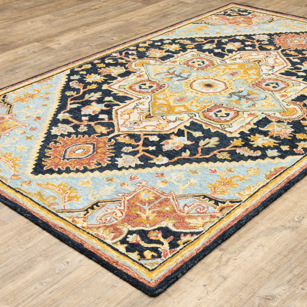 Oriental Weavers Alfresco 28408 Multicolor Rectangle Indoor Area Rug - Vintage Bohemian Hand Tufted Rug-