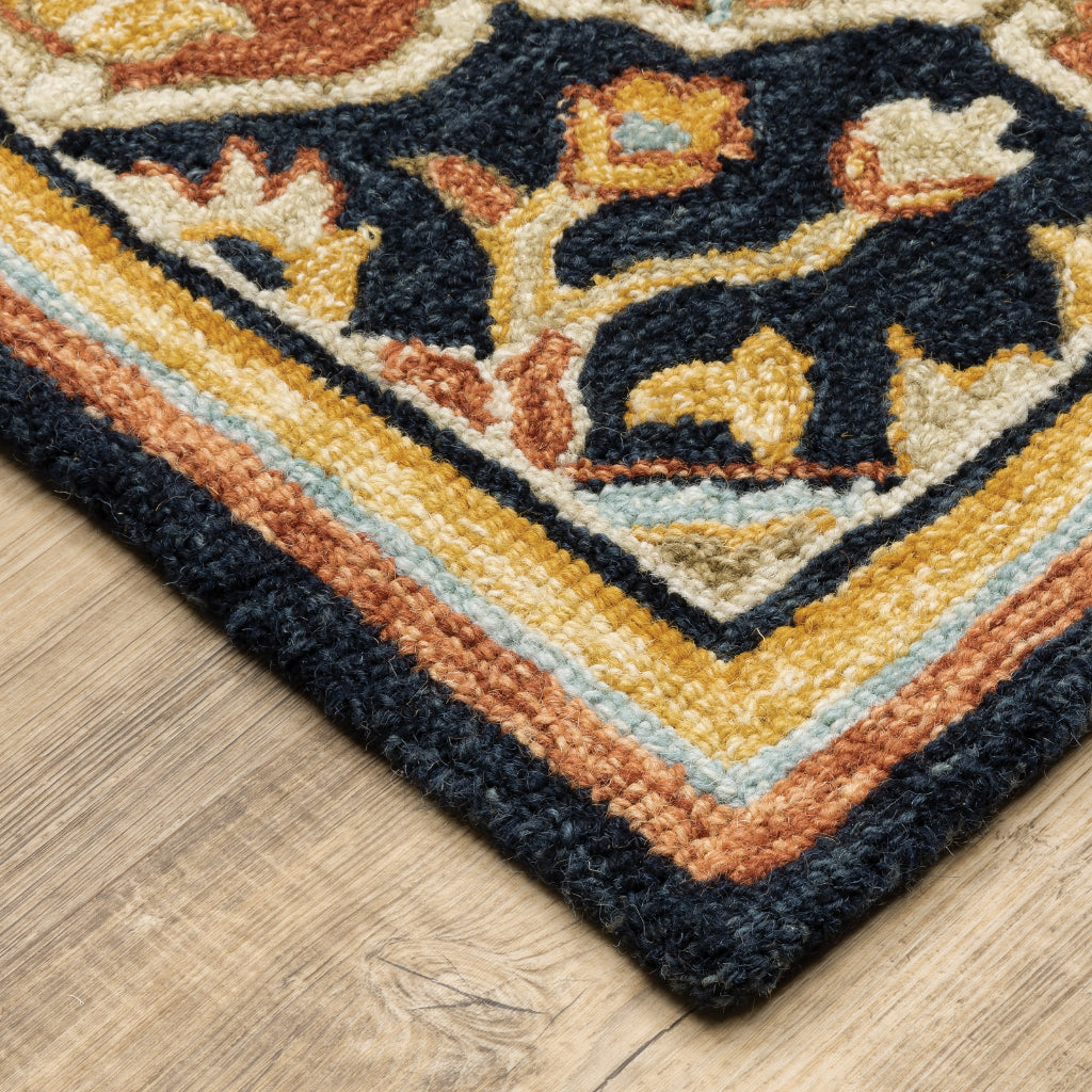 Oriental Weavers Alfresco 28408 Multicolor Indoor Runner - Vintage Bohemian Hand Tufted Rug-