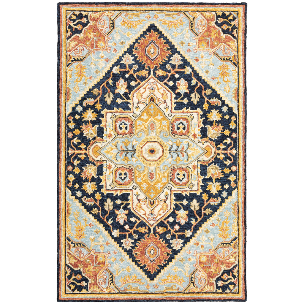 Oriental Weavers Alfresco 28408 Multicolor Rectangle Indoor Area Rug - Vintage Bohemian Hand Tufted Rug-