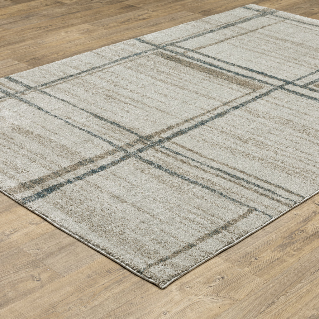 Oriental Weavers Alton 501Z9 Gray Rectangle Indoor Area Rug - Luxurious Soft Modern Rug with Distressed Block Design