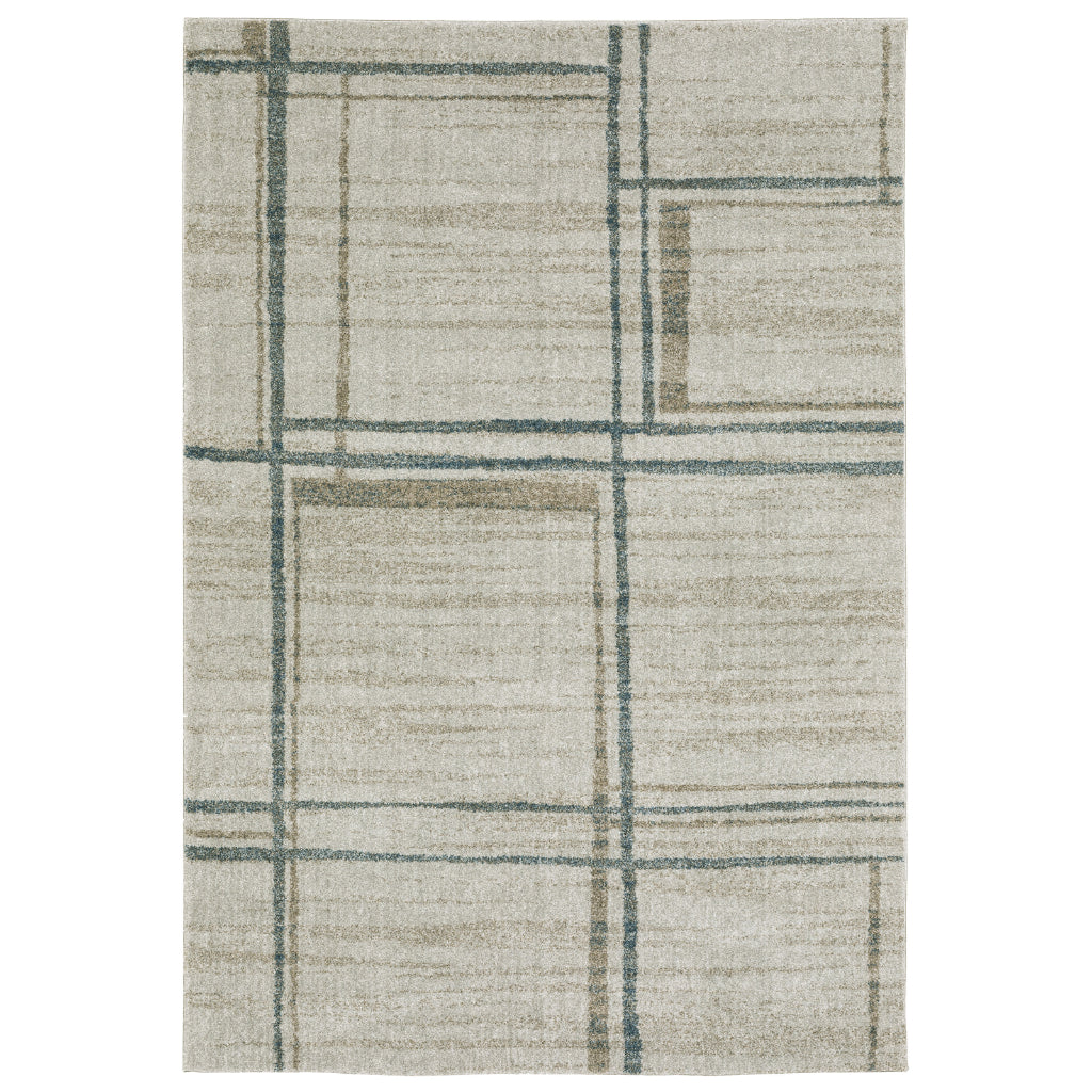 Oriental Weavers Alton 501Z9 Gray Rectangle Indoor Area Rug - Luxurious Soft Modern Rug with Distressed Block Design