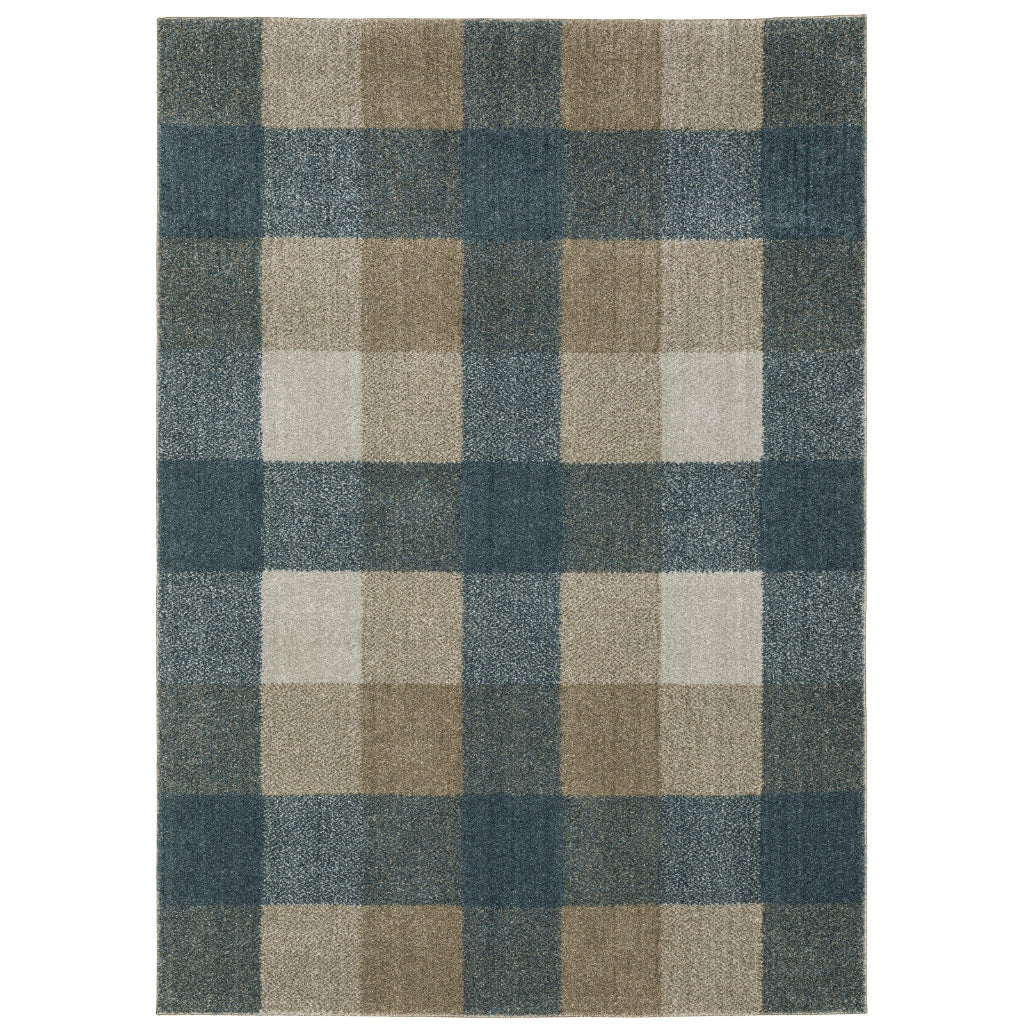 Oriental Weavers Alton 5093X Multicolor Rectangle Indoor Area Rug - Luxurious Farmhouse Rug with Plaid Pattern