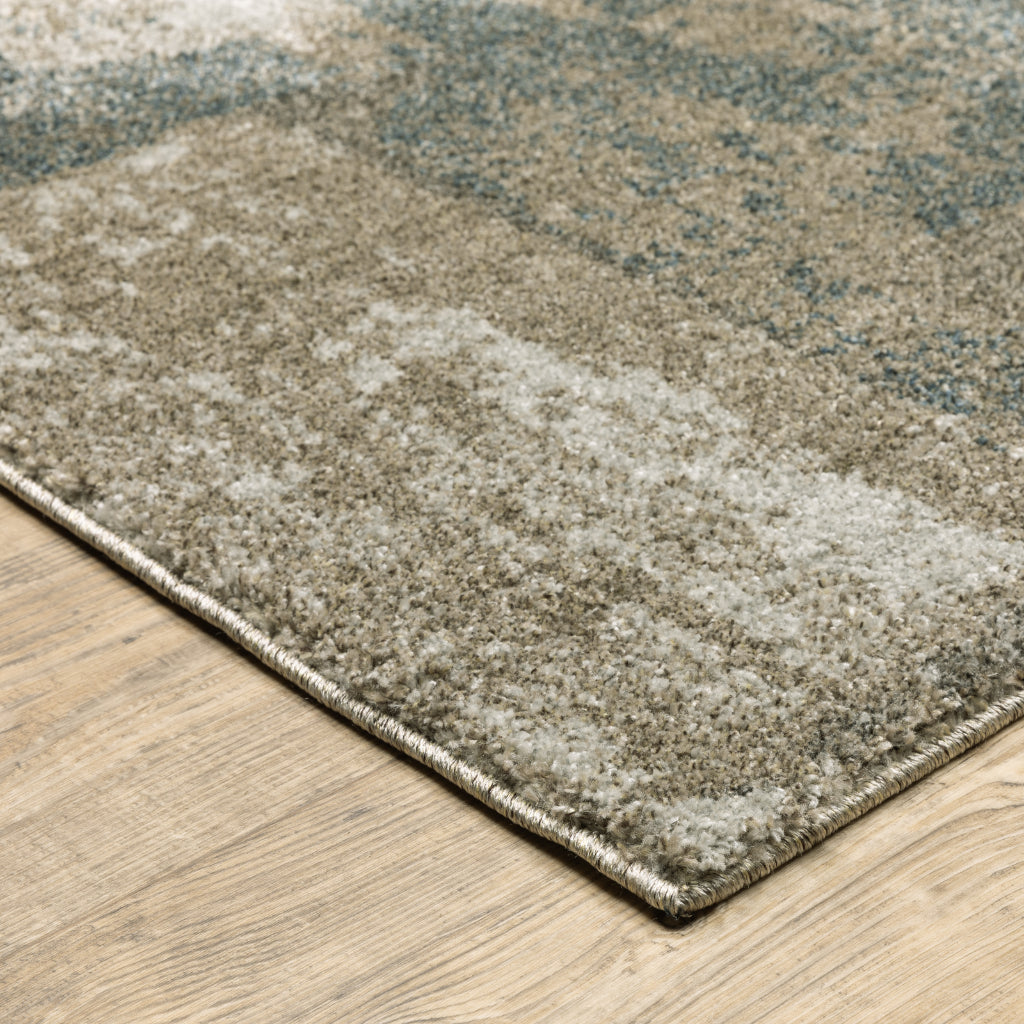 Oriental Weavers Alton 532B9 Multicolor Rectangle Indoor Area Rug - Elegant Contemporary Rug with Distressed Abstract Design