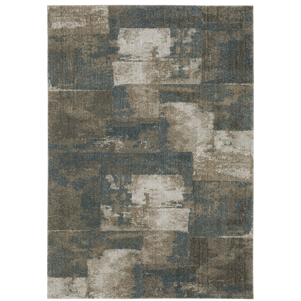 Oriental Weavers Alton 532B9 Multicolor Rectangle Indoor Area Rug - Elegant Contemporary Rug with Distressed Abstract Design