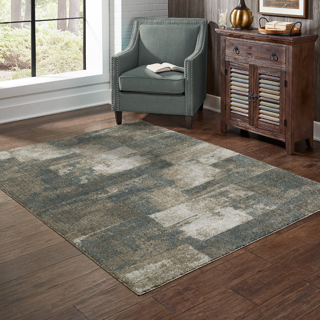 Oriental Weavers Alton 532B9 Multicolor Rectangle Indoor Area Rug - Elegant Contemporary Rug with Distressed Abstract Design