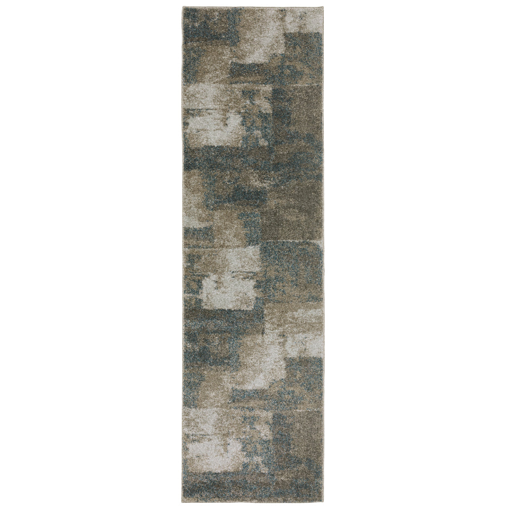 Oriental Weavers Alton 532B9 Multicolor Rectangle Indoor Runner - Elegant Contemporary Rug with Distressed Abstract Design-