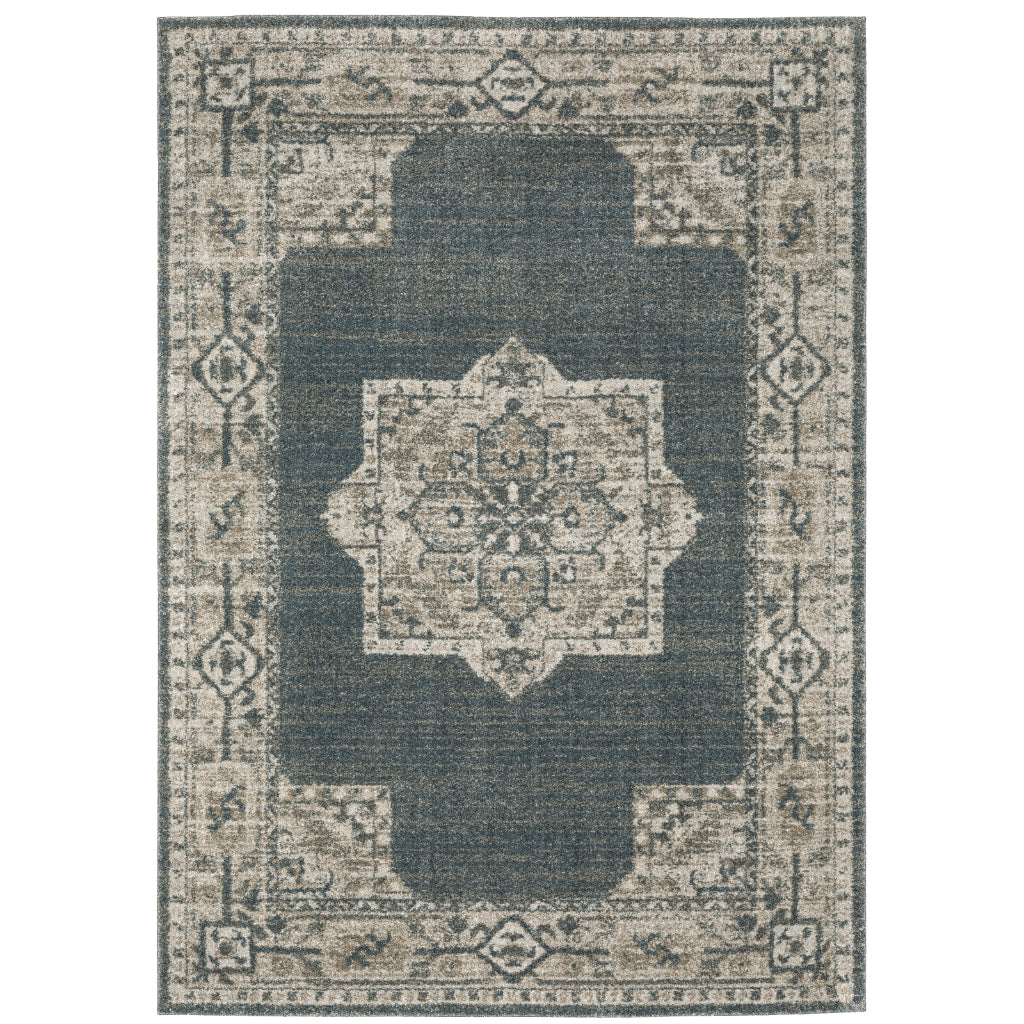 Oriental Weavers Alton 5501B Multicolor Rectangle Indoor Area Rug - Traditional Vintage Rug with Medallion Design-