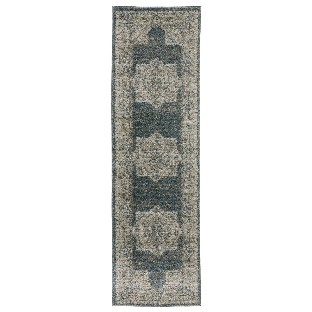 Oriental Weavers Alton 5501B Multicolor Rectangle Indoor Runner - Traditional Vintage Rug with Medallion Design-