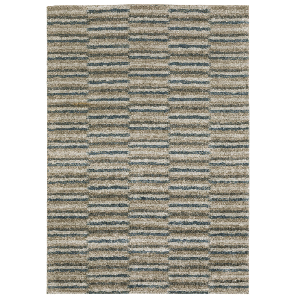 Oriental Weavers Alton 5502D Multicolor Rectangle Indoor Area Rug - Elegant Contemporary Rug with Stripe Design-