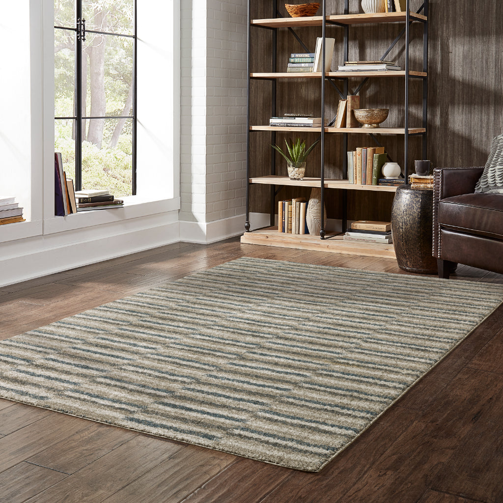 Oriental Weavers Alton 5502D Multicolor Rectangle Indoor Area Rug - Elegant Contemporary Rug with Stripe Design-