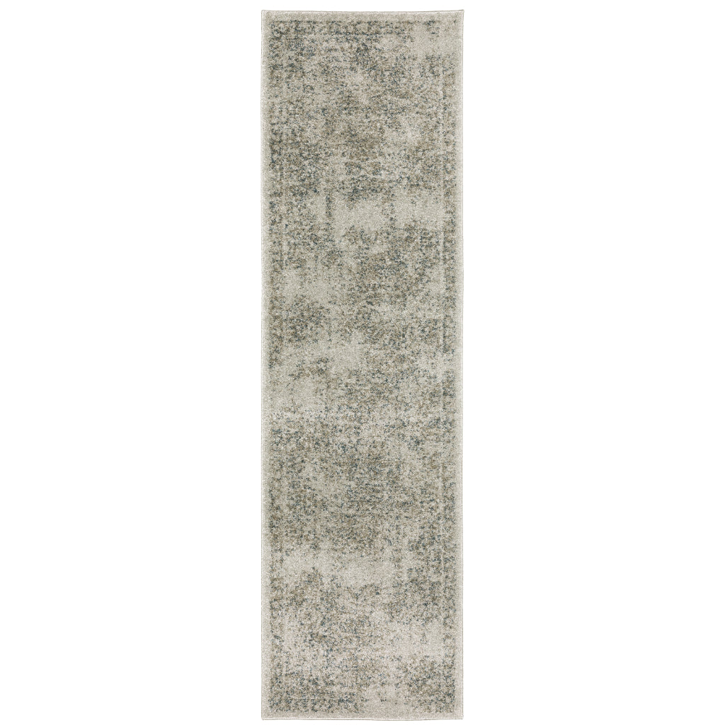 Oriental Weavers Alton 070E9 Gray Rectangle Indoor Runner - Luxurious Machine Made Rug with Distressed Oriental Design-