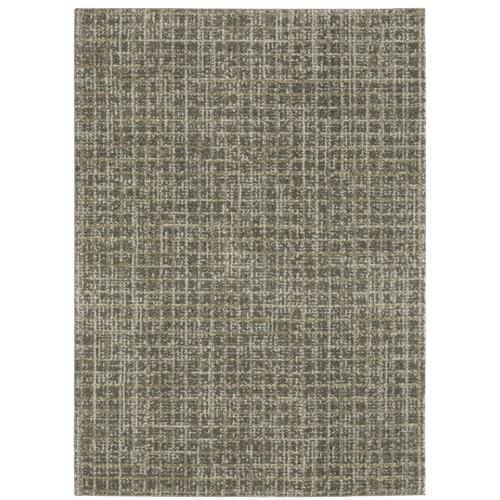 Oriental Weavers Alton 090N9 Gray Rectangle Indoor Area Rug - Luxurious Contemporary Rug with Distressed Geometric Design-