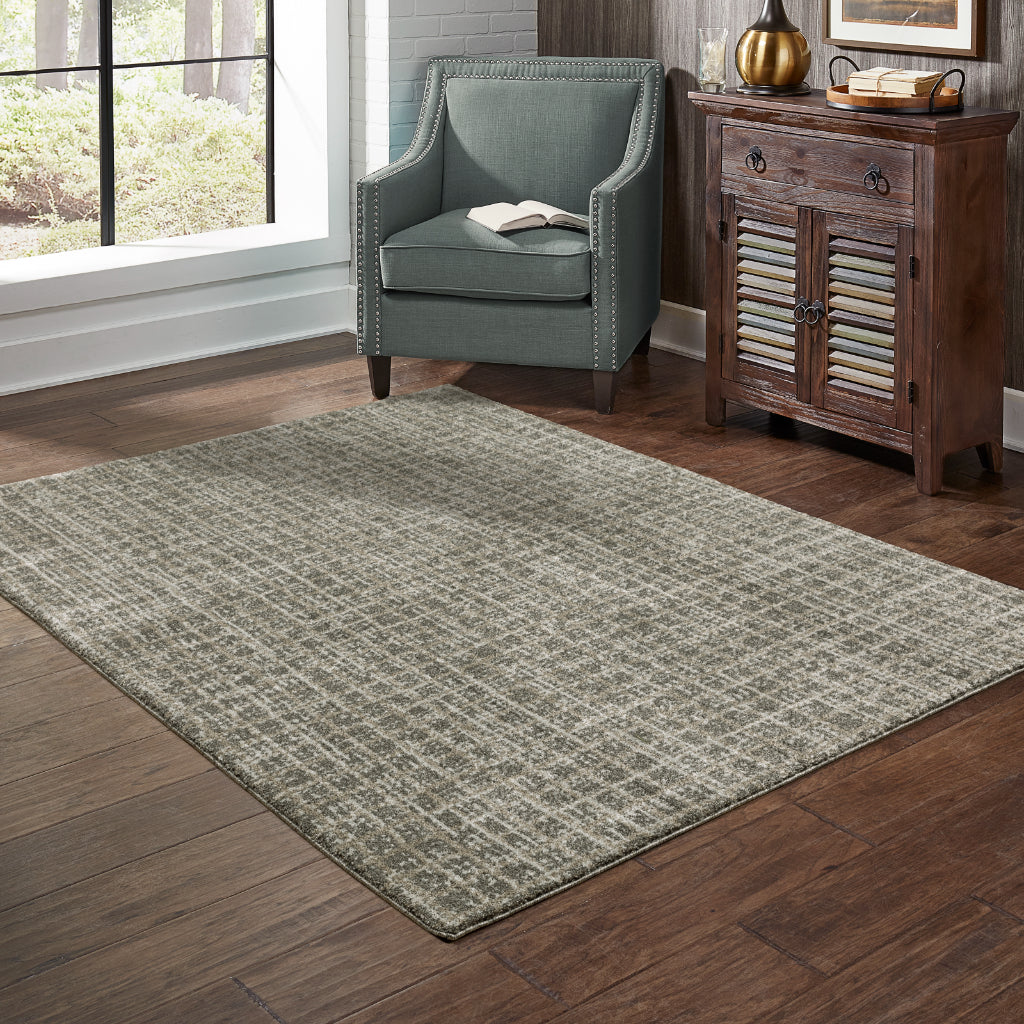 Oriental Weavers Alton 090N9 Gray Rectangle Indoor Area Rug - Luxurious Contemporary Rug with Distressed Geometric Design-