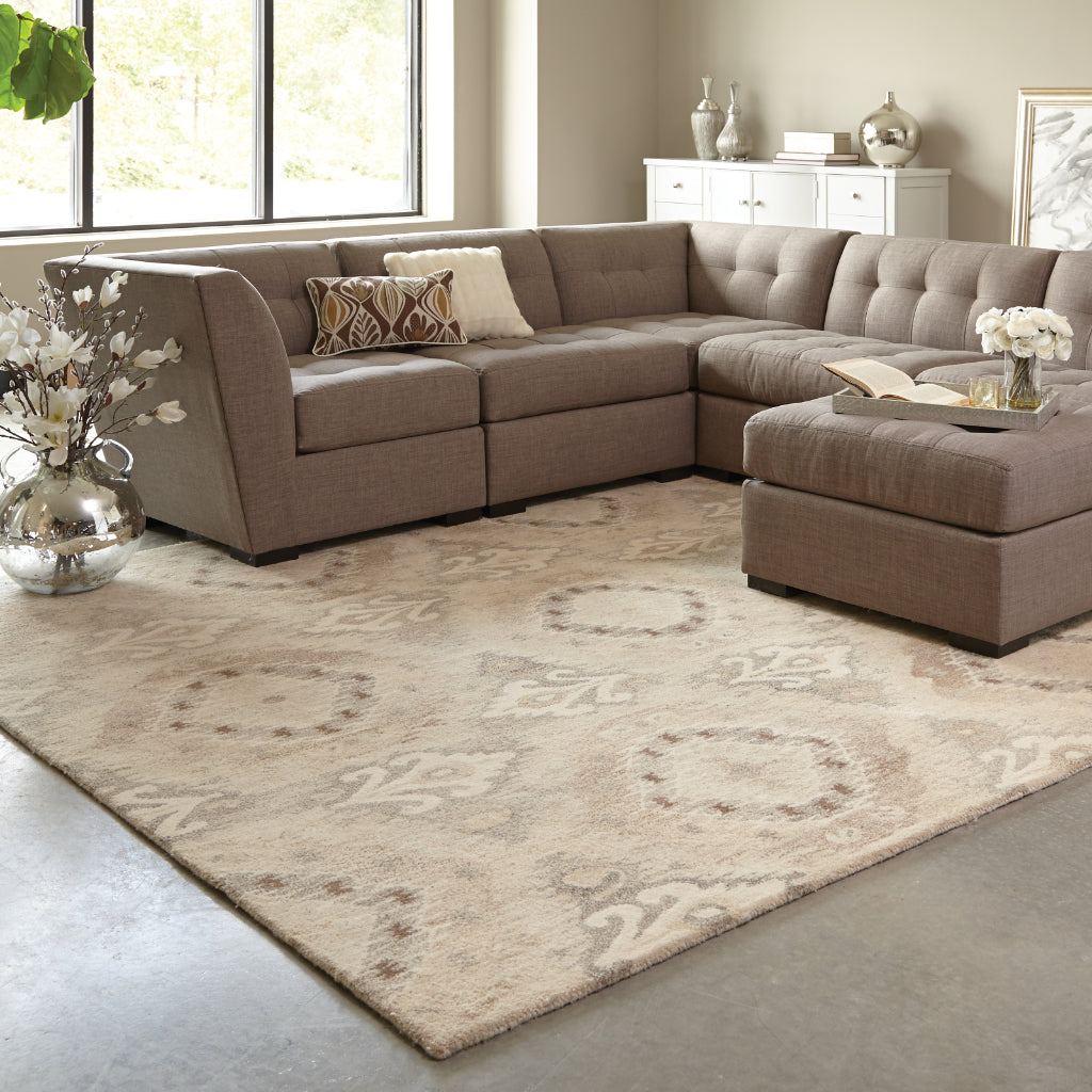 Oriental Weavers Anastasia 68003 Multicolor Rectangle Indoor Area Rug - Hand Tufted Bohemian Rug Made of 100% Wool with Abstract Design