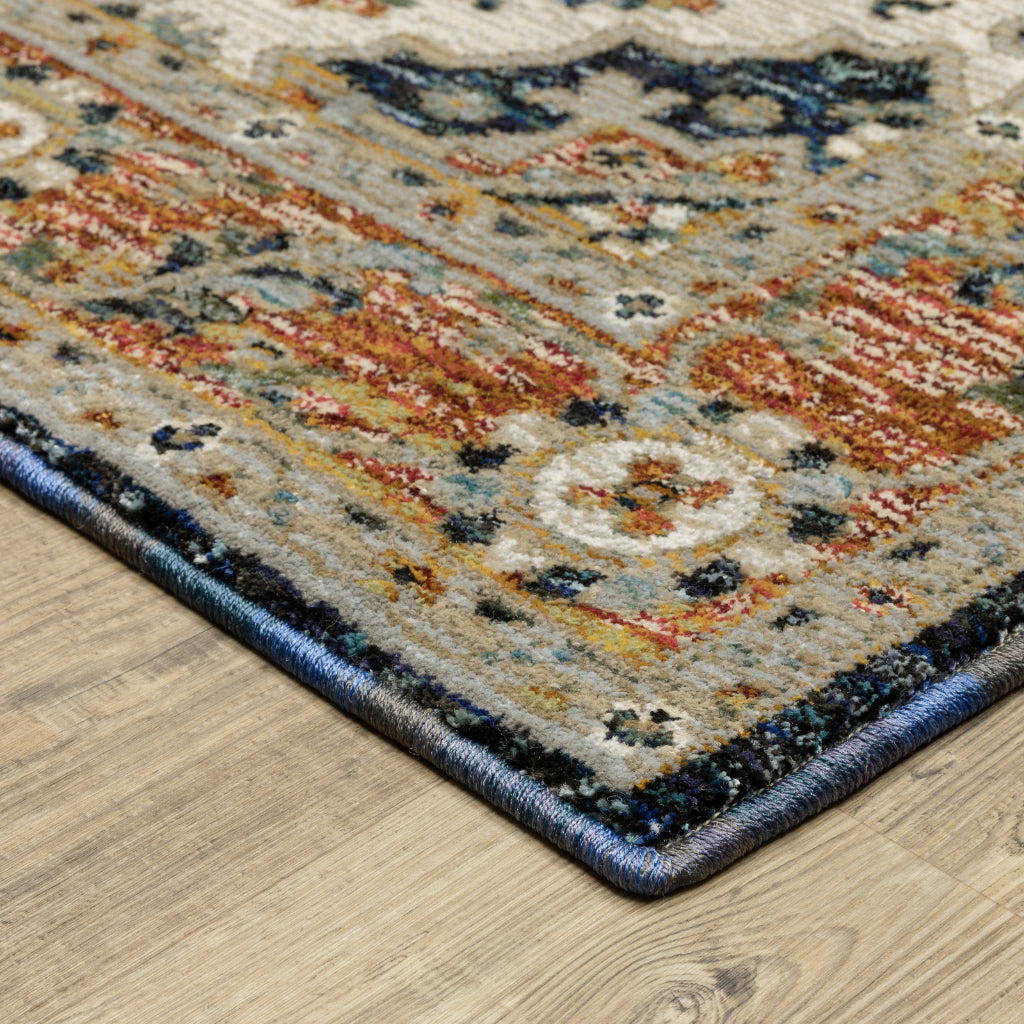 Oriental Weavers Andorra 2281E Multicolor Rectangle Area Rug – Elegant Machine Woven Stain-Resistant Indoor Rug-