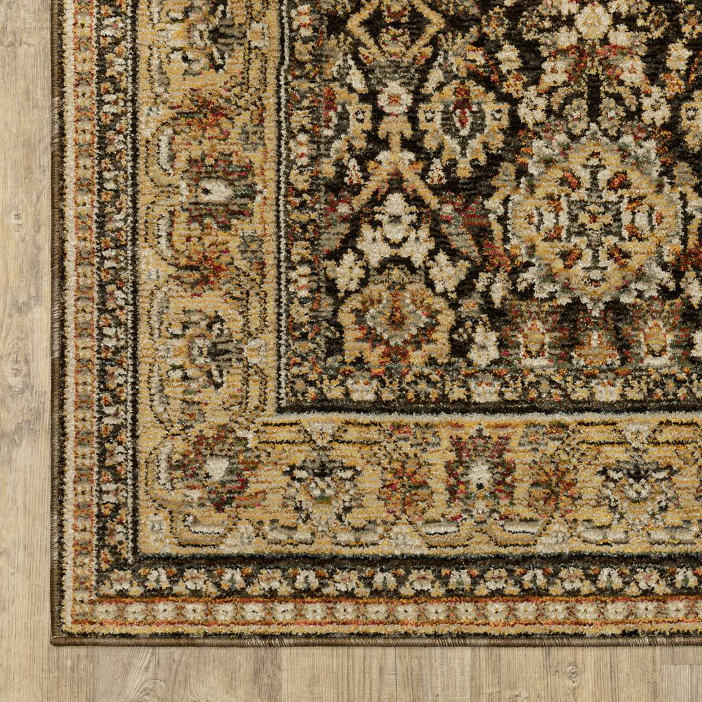 Oriental Weavers Andorra 2431A Brown Rectangle Indoor Runner Oriental Pattern-