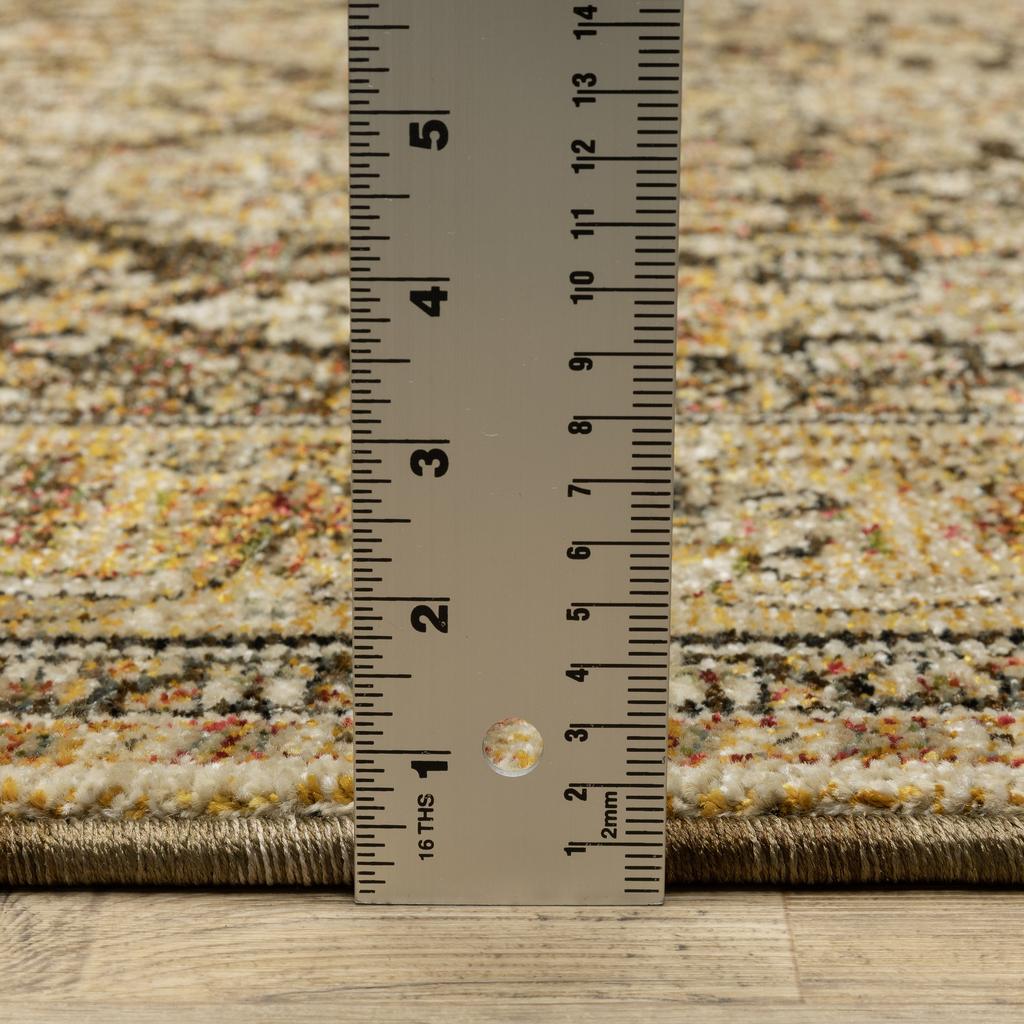 Oriental Weavers Andorra 2431A Brown Rectangle Indoor Runner Oriental Pattern-