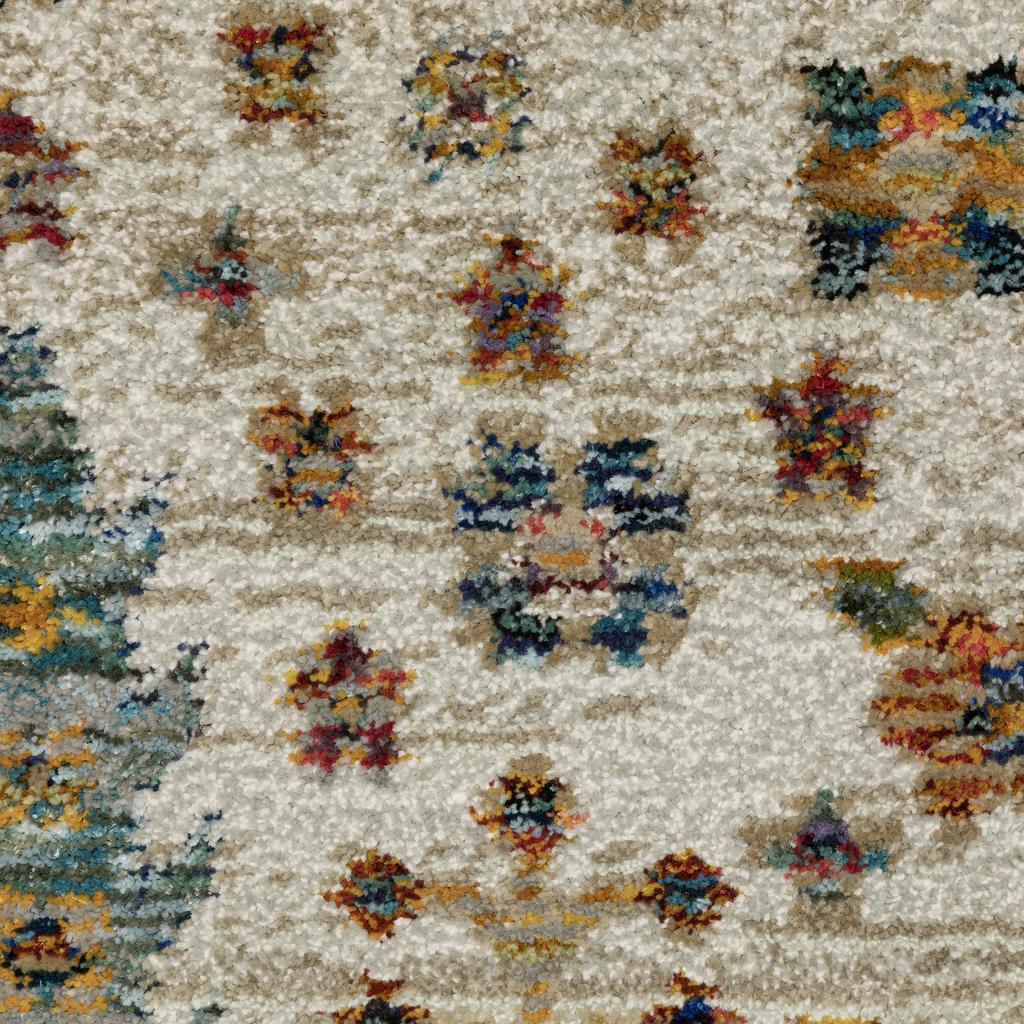 Oriental Weavers Andorra 2449B Ivory Rectangle Indoor Runner Oriental Pattern-
