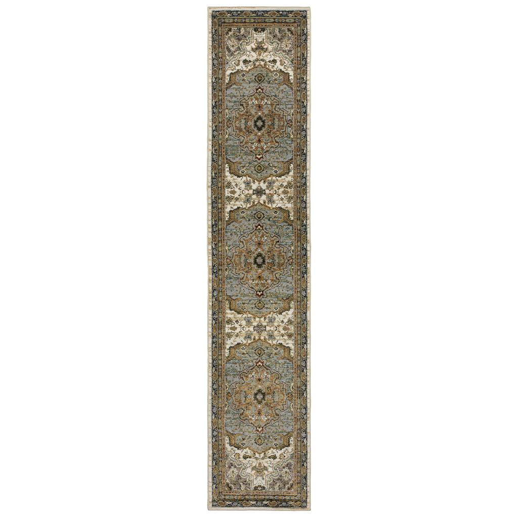 Oriental Weavers Andorra 2451B Ivory Rectangle Indoor Runner Oriental Pattern-