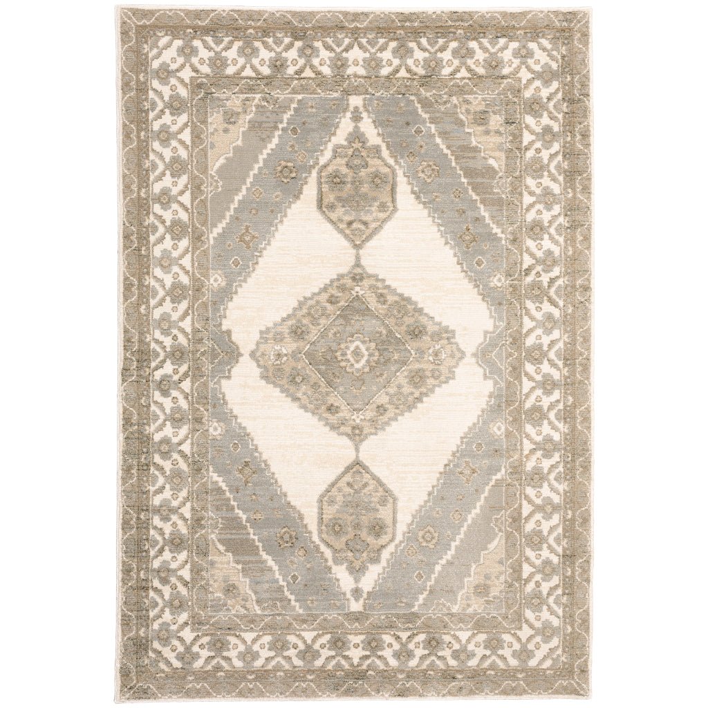 Oriental Weavers Andorra 298C0 Multicolor Rectangle Indoor Area Rug - Durable & Stain Resistant Rug with Classic Medallion Design-
