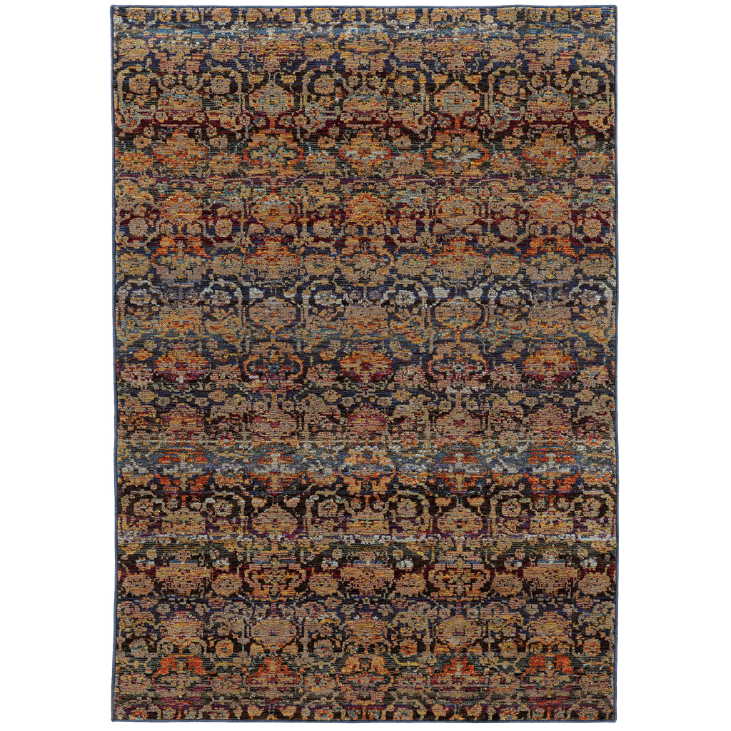 Oriental Weavers Andorra 6836C Multicolor Rectangle Indoor Area Rug - Durable & Stain Resistant Rug with Abstract Ombre Design-
