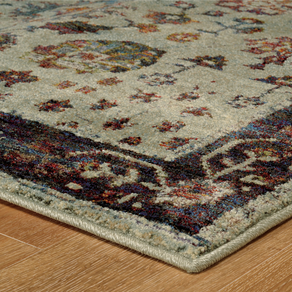 Oriental Weavers Andorra 6842D Multicolor Rectangle Indoor Runner - Durable &amp; Stain Resistant Rug with Oriental Design