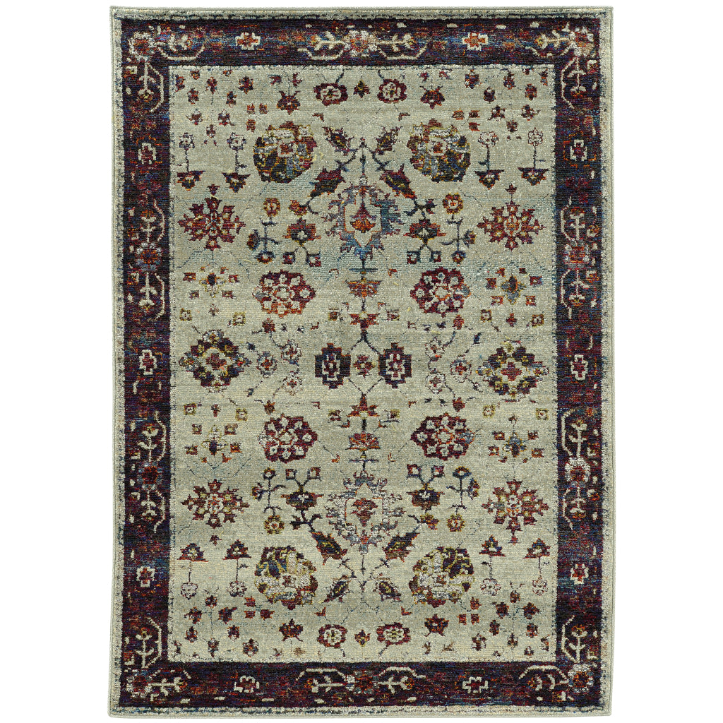 Oriental Weavers Andorra 6842D Multicolor Rectangle Indoor Area Rug - Durable & Stain Resistant Rug with Oriental Design-