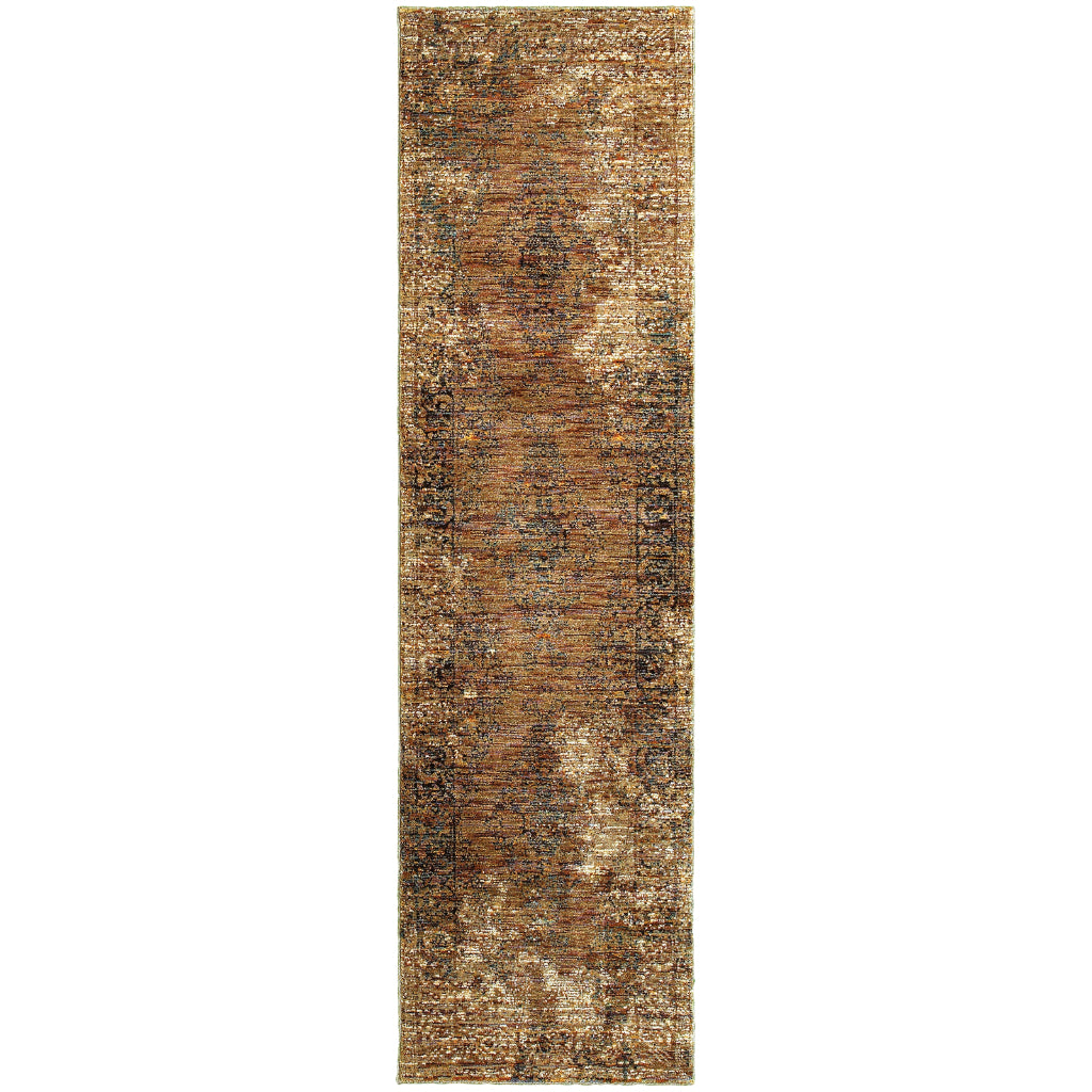 Oriental Weavers Andorra 6845D Multicolor Rectangle Indoor Runner - Durable & Stain Resistant Rug with Distressed Oriental Design-