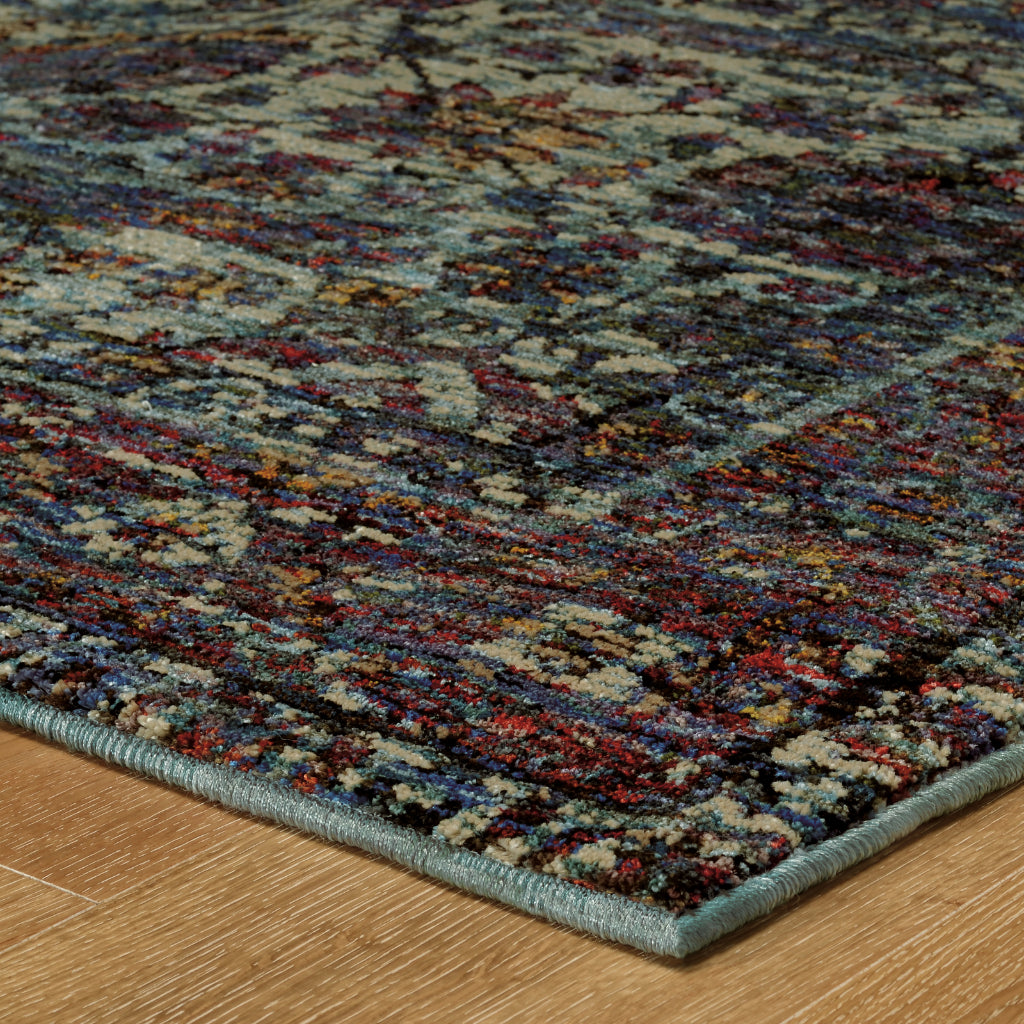 Oriental Weavers Andorra 6846B Multicolor Rectangle Indoor Runner - Durable &amp; Stain Resistant Rug with Distressed Oriental Design