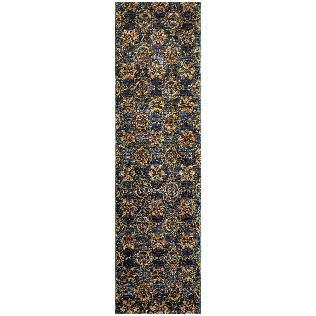 Oriental Weavers Andorra 6883C Multicolor Rectangle Indoor Runner - Durable &amp; Stain Resistant Rug with Classic Medallion Design