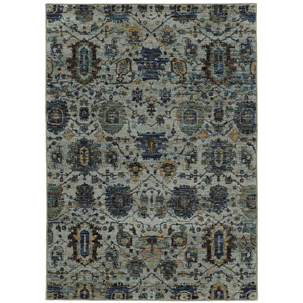 Oriental Weavers Andorra 7120A Multicolor Rectangle Indoor Area Rug - Durable & Stain Resistant Rug with Oriental Design-