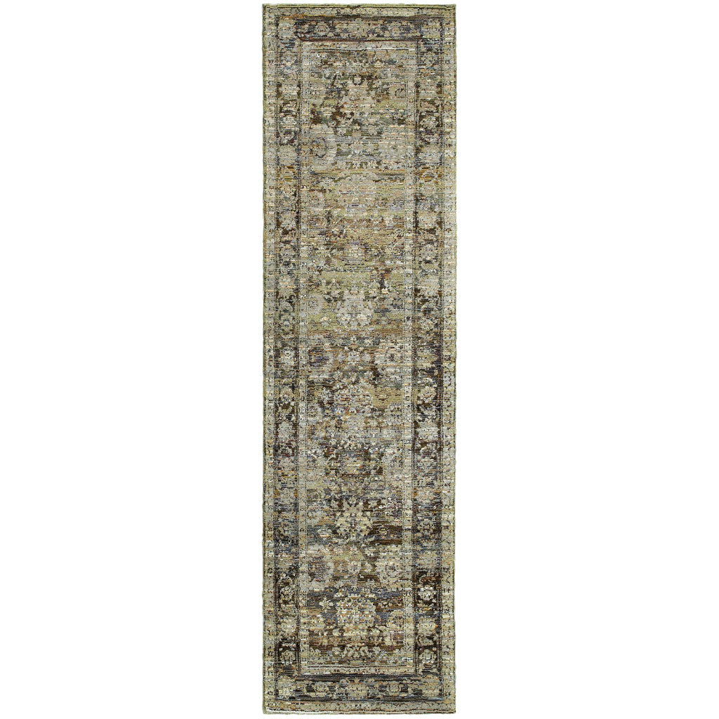 Oriental Weavers Andorra 7125C Multicolor Rectangle Indoor Runner - Durable & Stain Resistant Rug with Distressed Oriental Design-