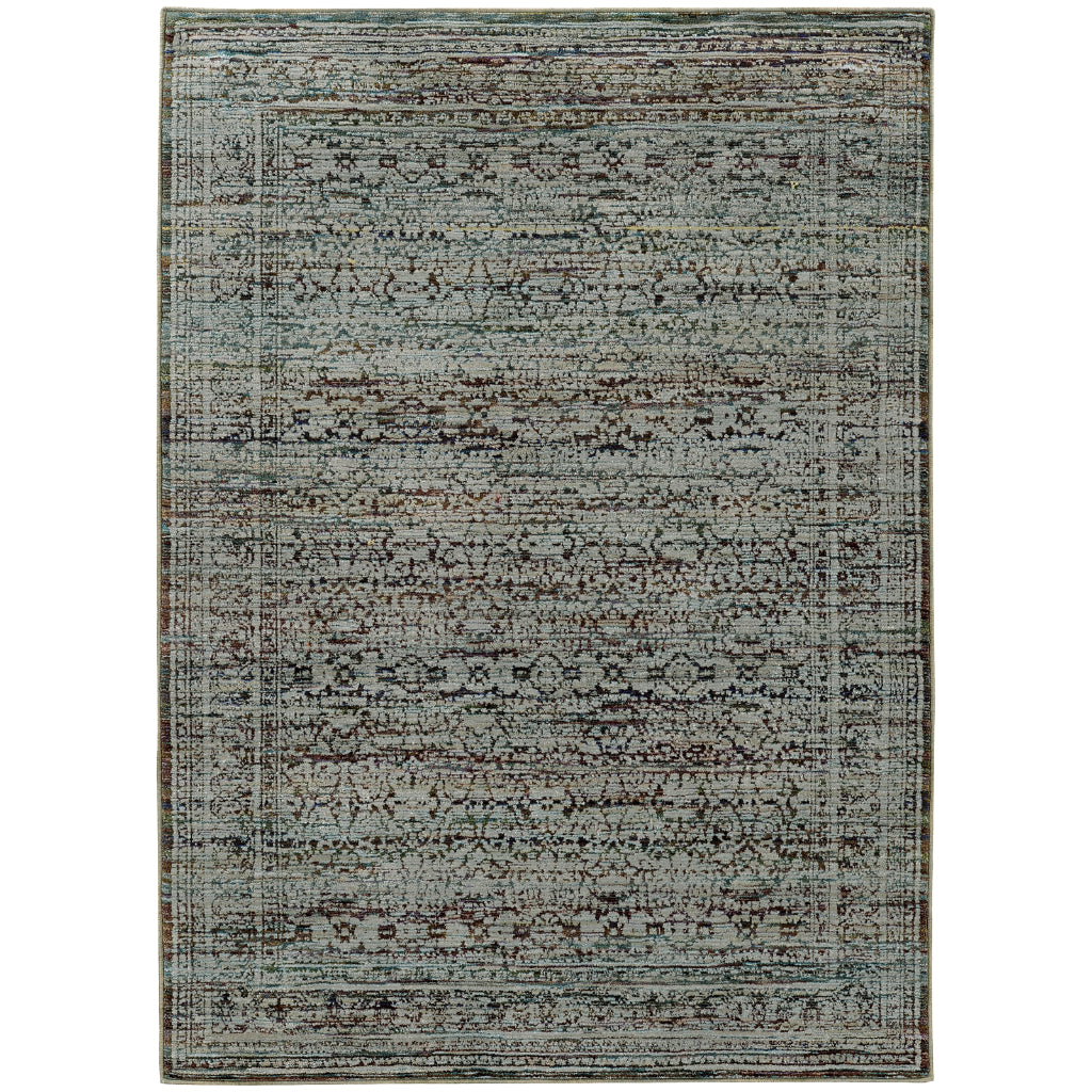 Oriental Weavers Andorra 7127A Multicolor Rectangle Indoor Area Rug - Durable & Stain Resistant Rug with Distressed Oriental Design-