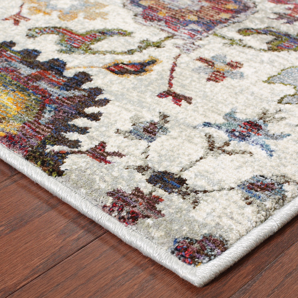 Oriental Weavers Andorra 7129A Multicolor Rectangle Indoor Runner - Durable &amp; Stain Resistant Rug with Oriental Design