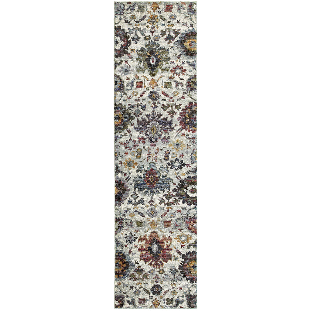 Oriental Weavers Andorra 7129A Multicolor Rectangle Indoor Runner - Durable & Stain Resistant Rug with Oriental Design-